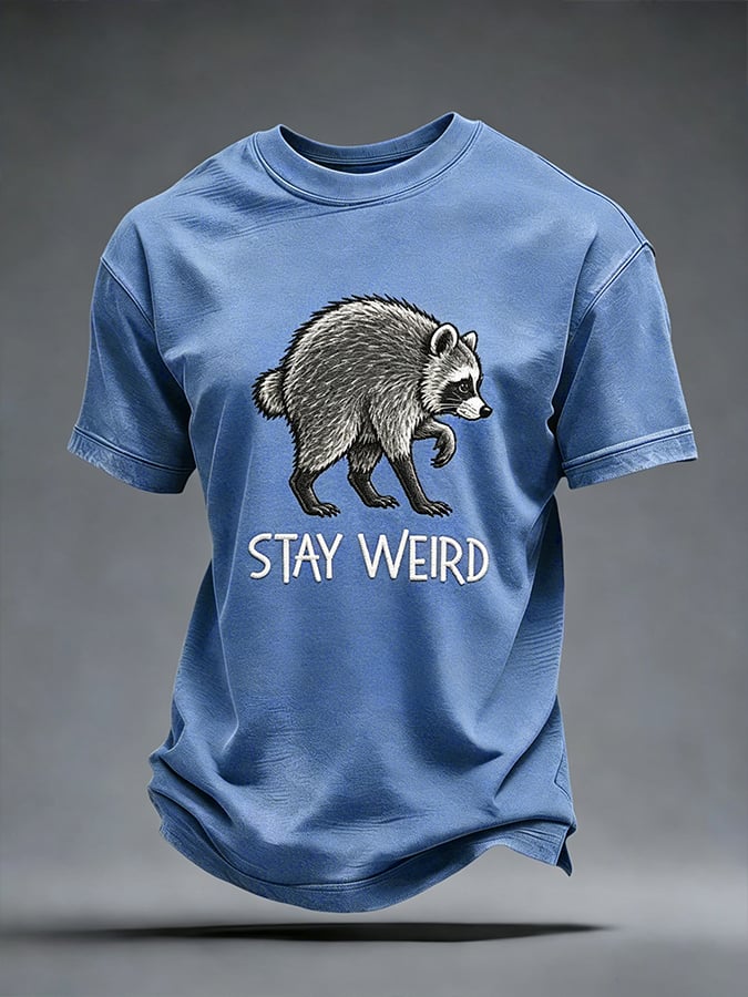 Men's Jimothy Raccoon Seattle Printing  T-Shirts