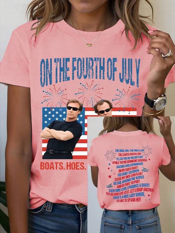 Women's  ON THE FOURTH OF JULY Print T-Shirt