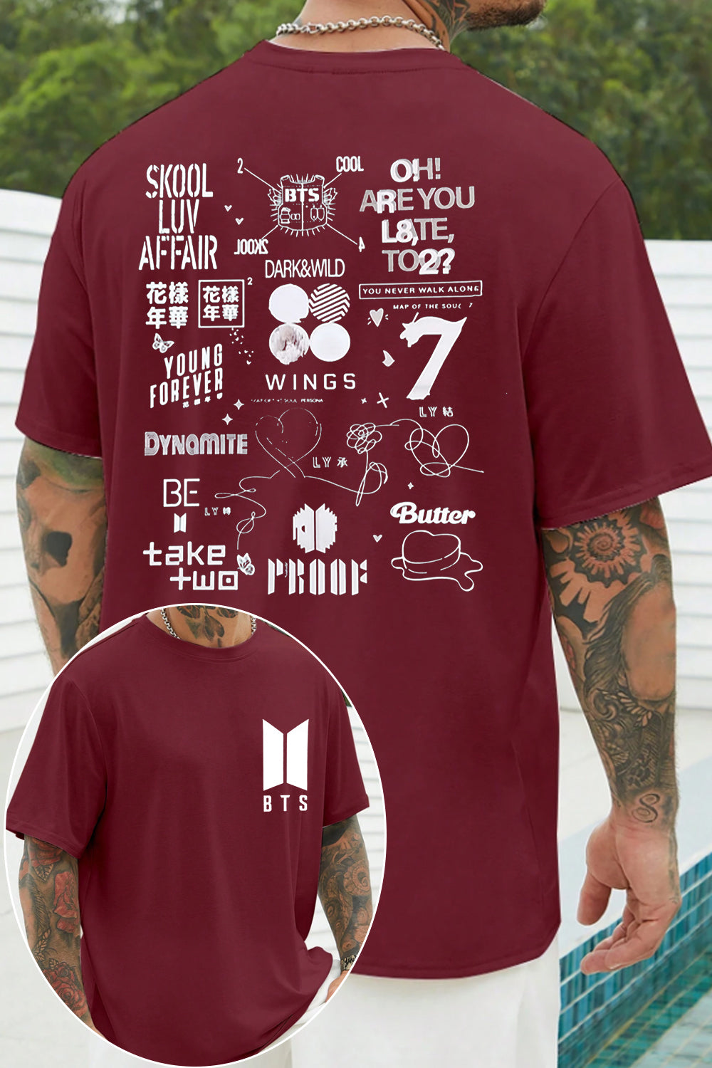 BTS Double-Sided Printed T-Shirt