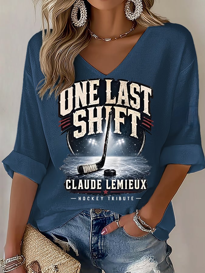 Women's  One Last Shift Shirt, Hockey Tribute T-Shirt