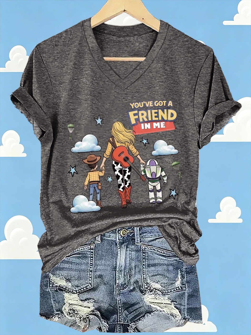 Women's Retro I Knew It Print Casual T-shirt