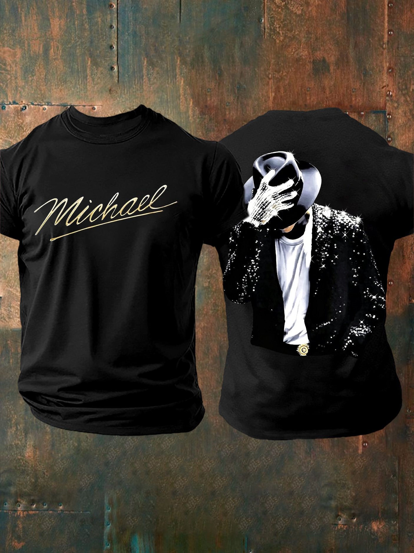 Men's Pop Music Inspired Printed Casual T-shirt