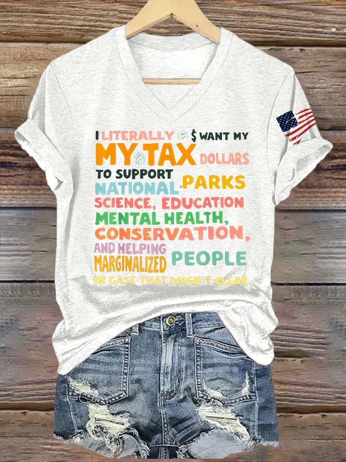 Women's Support Our National Parks Printed T-Shirt