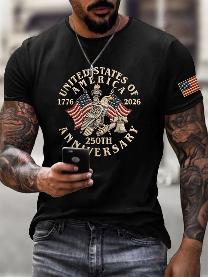 Men's Casual Printed Short-Sleeve T-Shirt