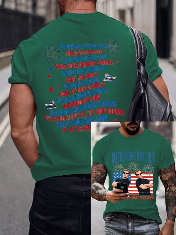 Men's ON THE FOURTH OF JULY Print T-Shirt