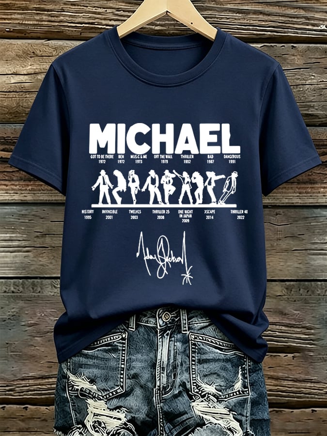 Women's Pop Music Inspired Printed  T-Shirt