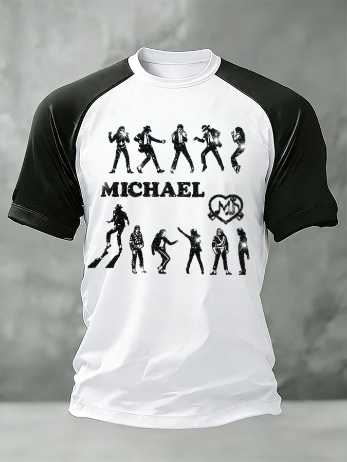 Men's Pop Music Inspired Printed Casual T-shirt