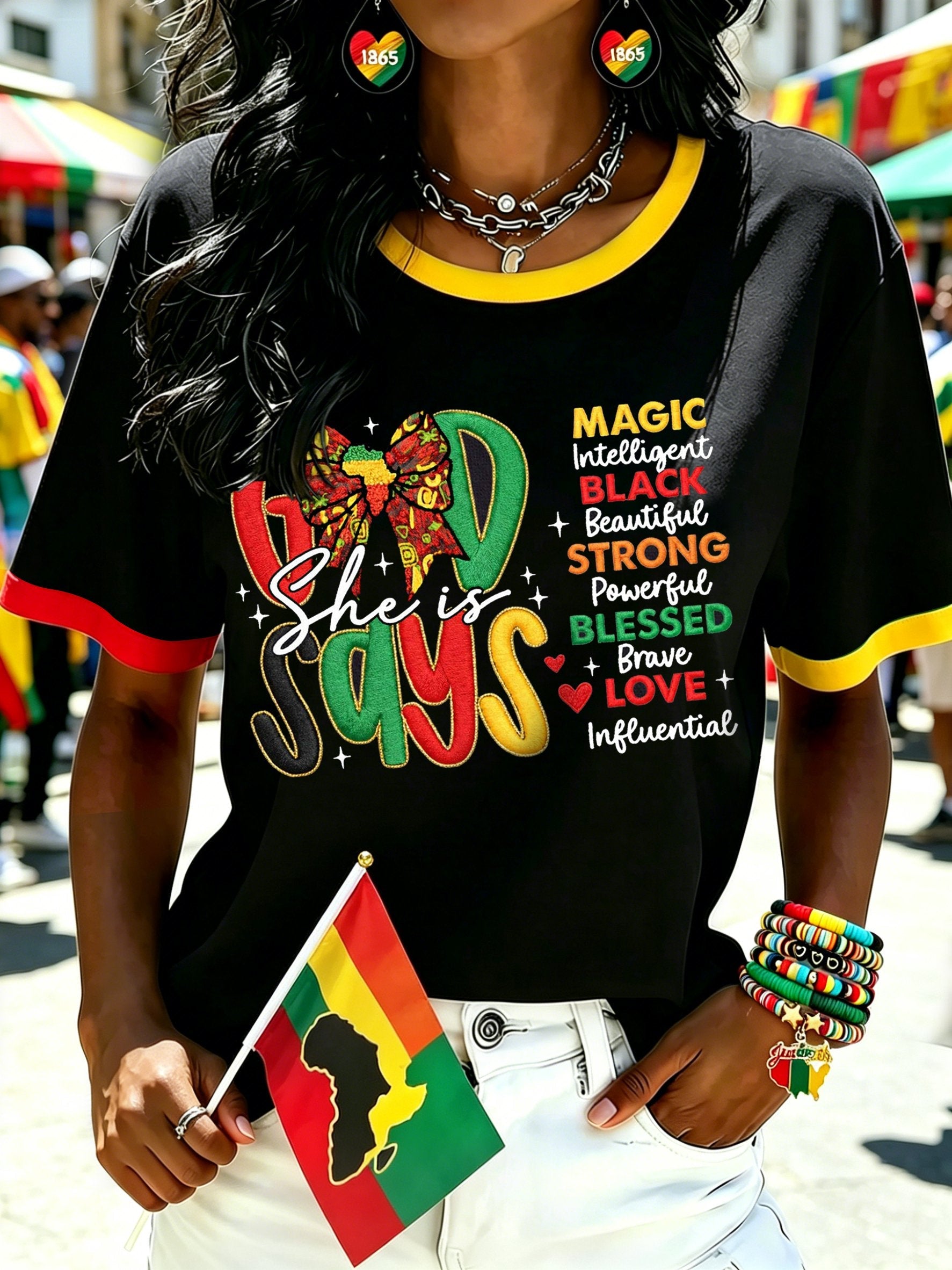 Women's Juneteenth Graphic Crewneck T-Shirt