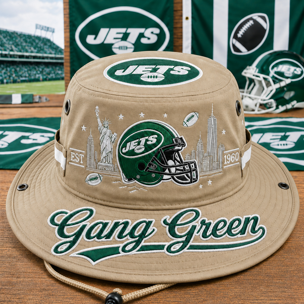 🇺🇸 Last Day Promo: 49% OFF✈️Gang Green Boonie Hat🏈