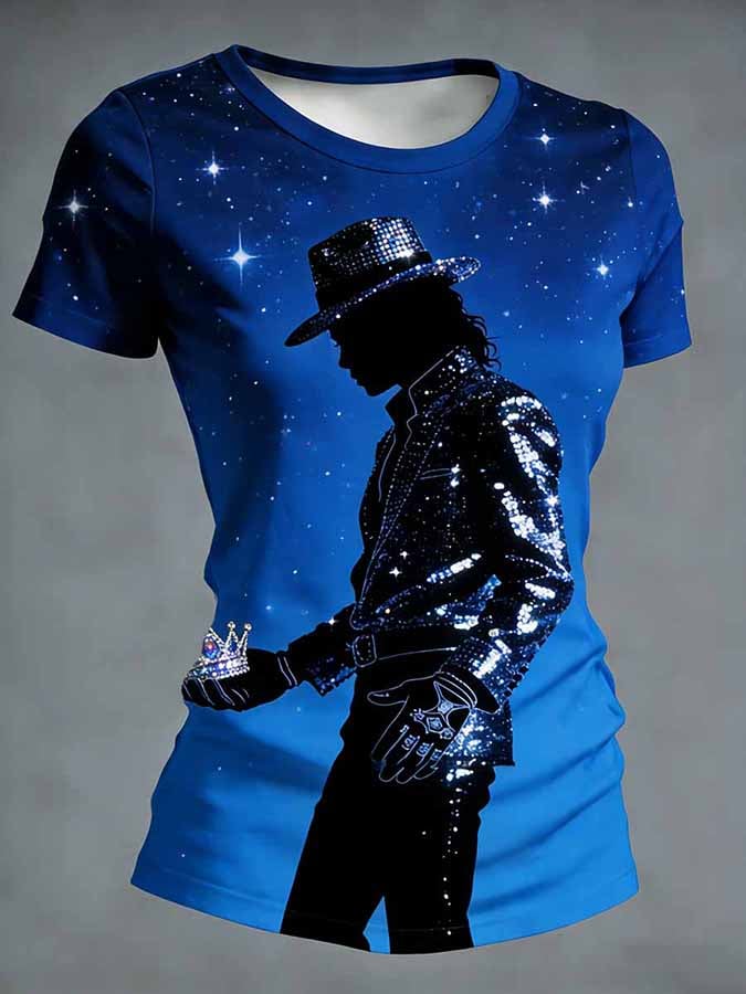 Women's Pop Music Inspired Print Casual T-shirt