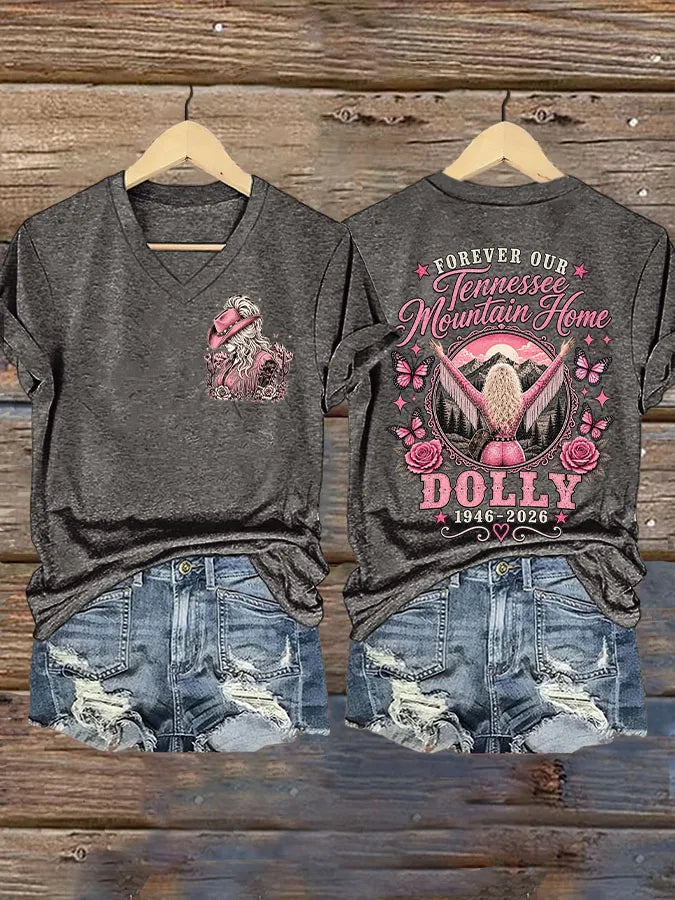 Women's Country Music Legend Tribute Print T-shirt