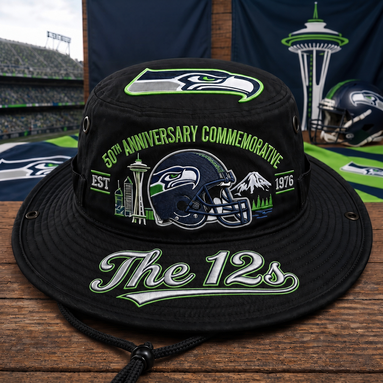 🇺🇸 Last Day Promo: 49% OFF🦅The 12s 50th Anniversary Commemorative Boonie Hat🏈