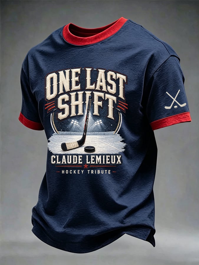 Men's Hockey Heritage Printed Casual T-shirt