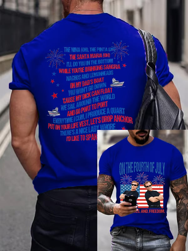 Men's ON THE FOURTH OF JULY Print T-Shirt