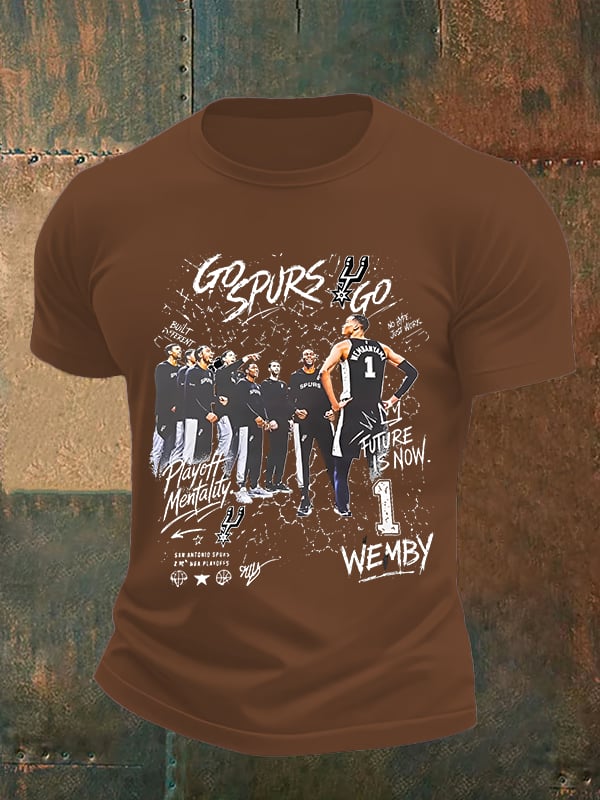 Men's  WEMBY Print Round Neck T-shirt