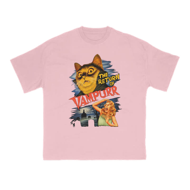 The Return Of Vampurr Cat Print T-shirt
