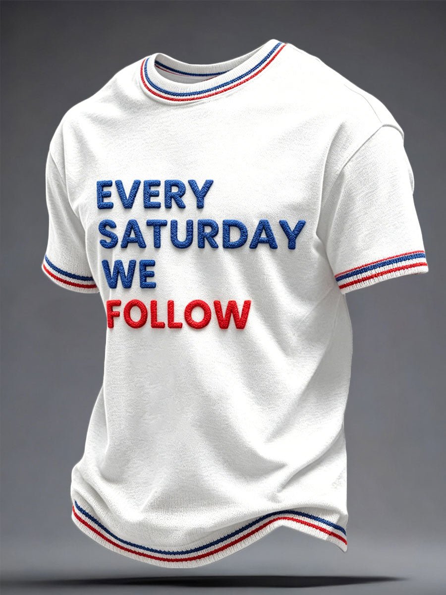 Men's Scottish Football Fans Printed Casual T-Shirt