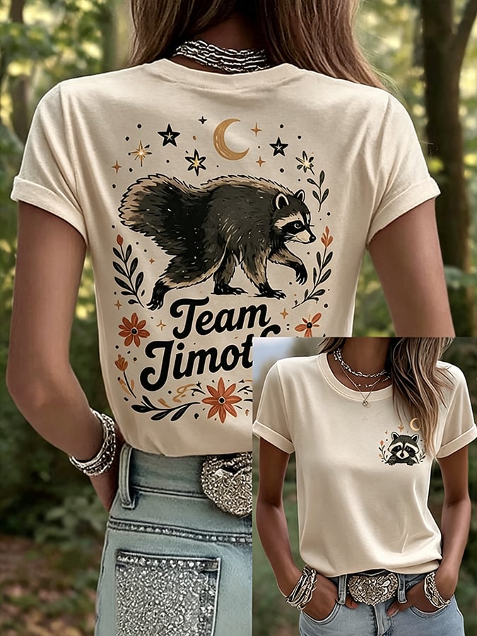 Hot Jimo Thief Printed Casual T-Shirt