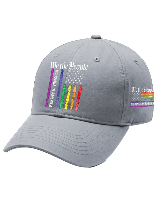 Retro We The People No Kings In America Print Baseball Cap