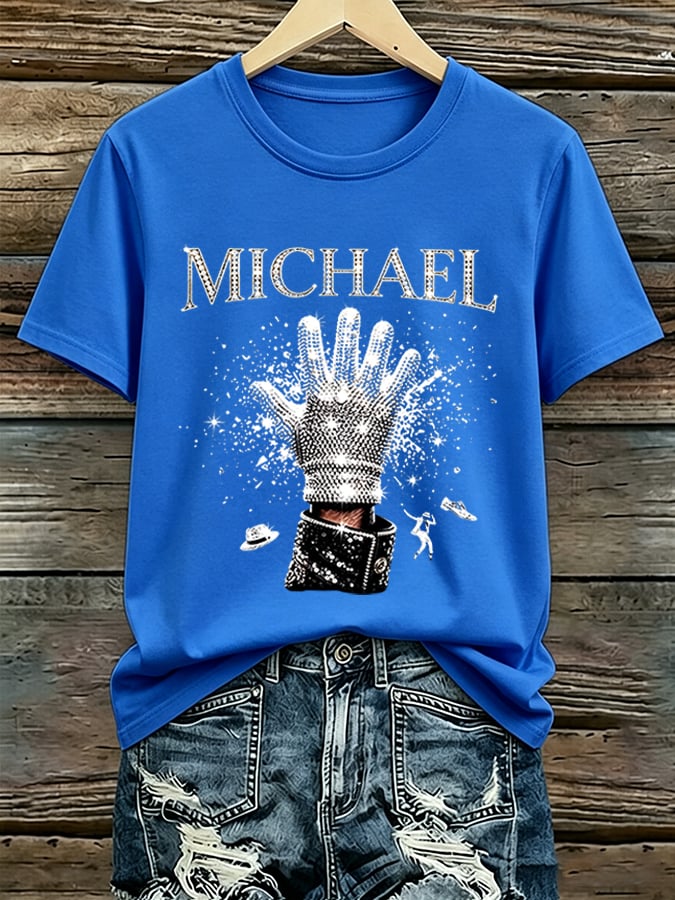 Women's Pop Music Inspired Printed  T-Shirt