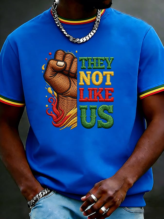 Men's Juneteenth They Not Like Us Printed Casual T-shirt