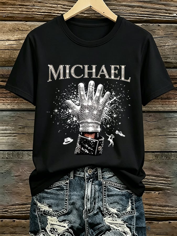 Women's Pop Music Inspired Printed  T-Shirt