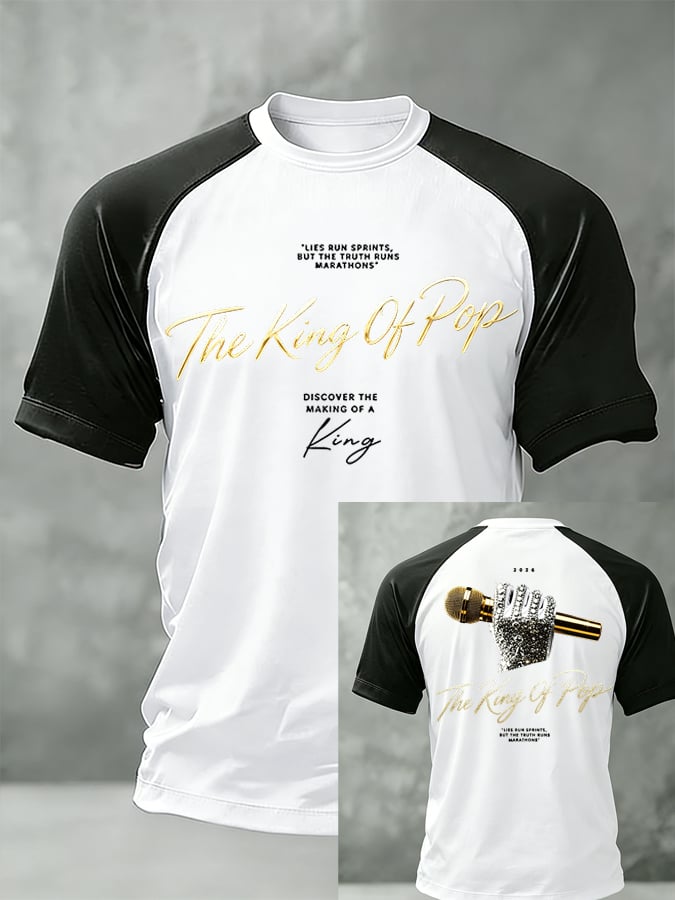 Men's Pop Music Inspired Printed Casual T-shirt