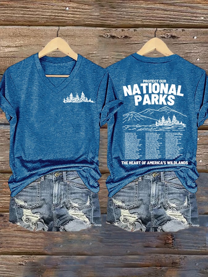 Women's Protect Our National Parks Printed T-Shirt