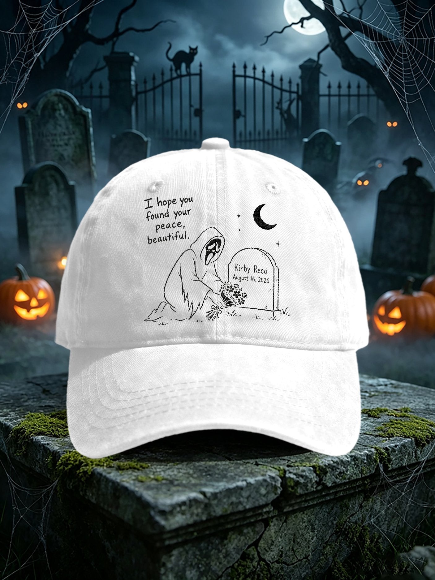 Retro I Hope You Found Your Peace, Beautiful Print Baseball Cap