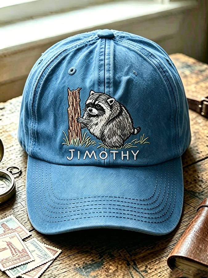 Unisex  Retro Jimothy Raccoon Seattle Printing Hat