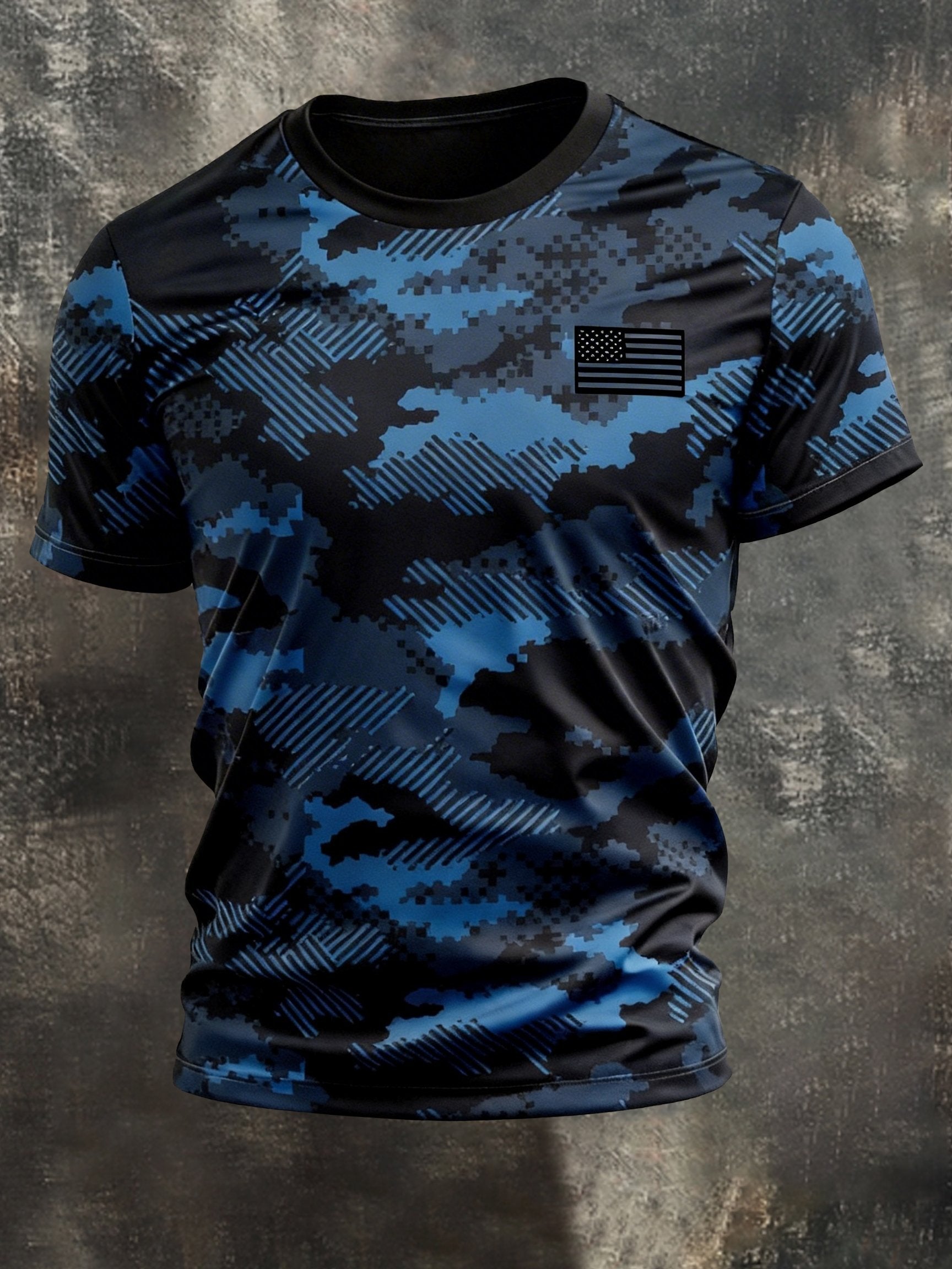 Men's Vintage Patriot Camo Short Sleeve T-Shirt
