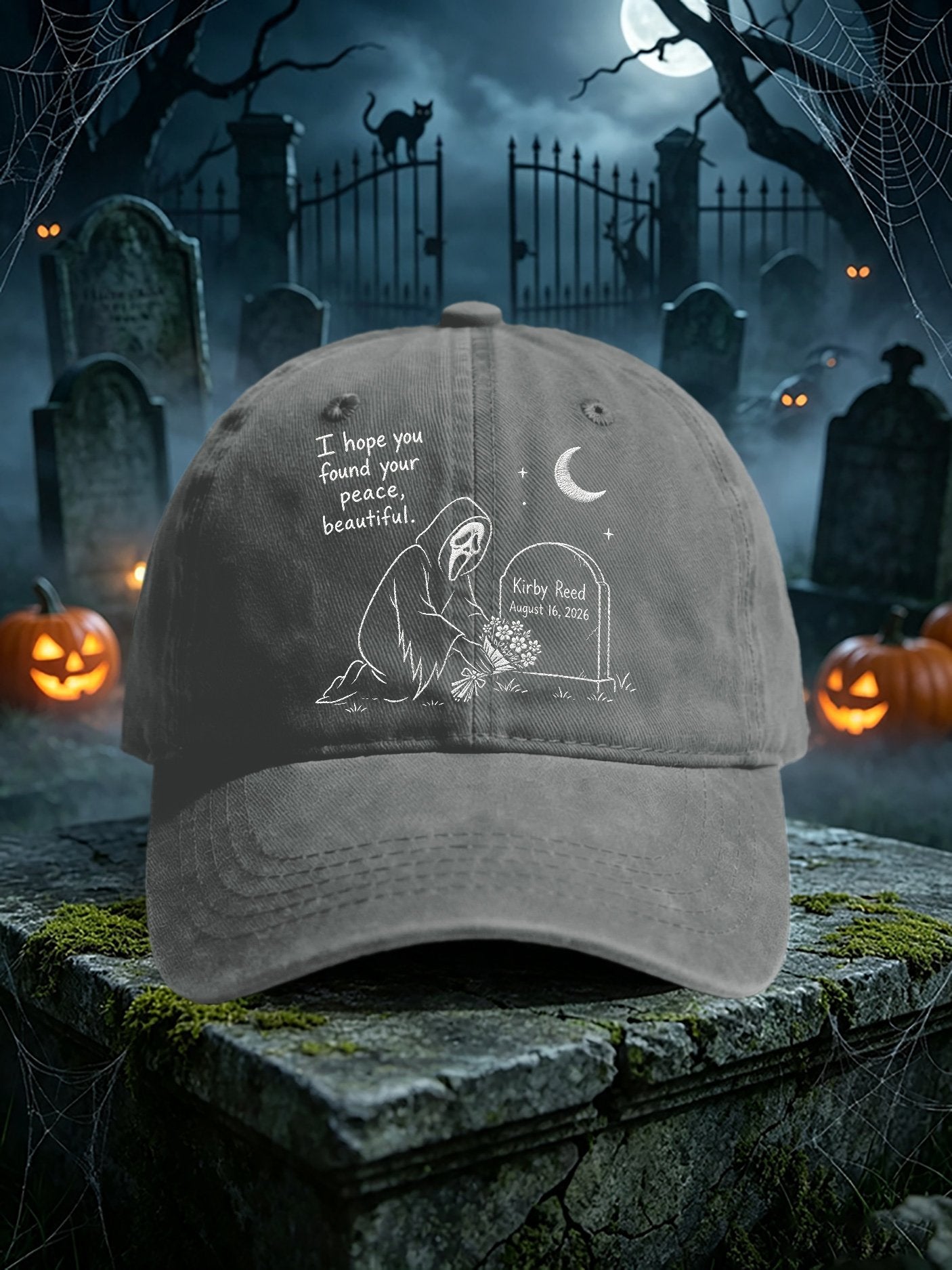 Retro I Hope You Found Your Peace, Beautiful Print Baseball Cap