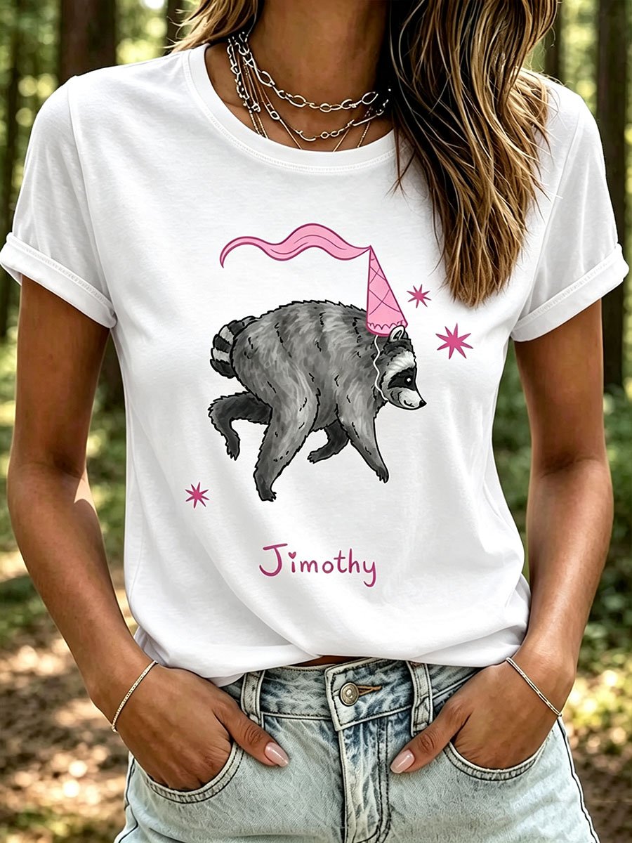 Women's Jimothy Raccoon T-Shirt