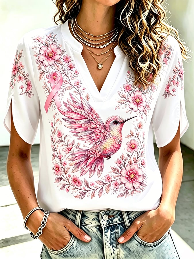 Women's Breast Cancer Awareness Top