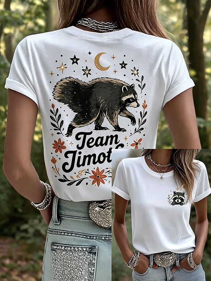 Hot Jimo Thief Printed Casual T-Shirt