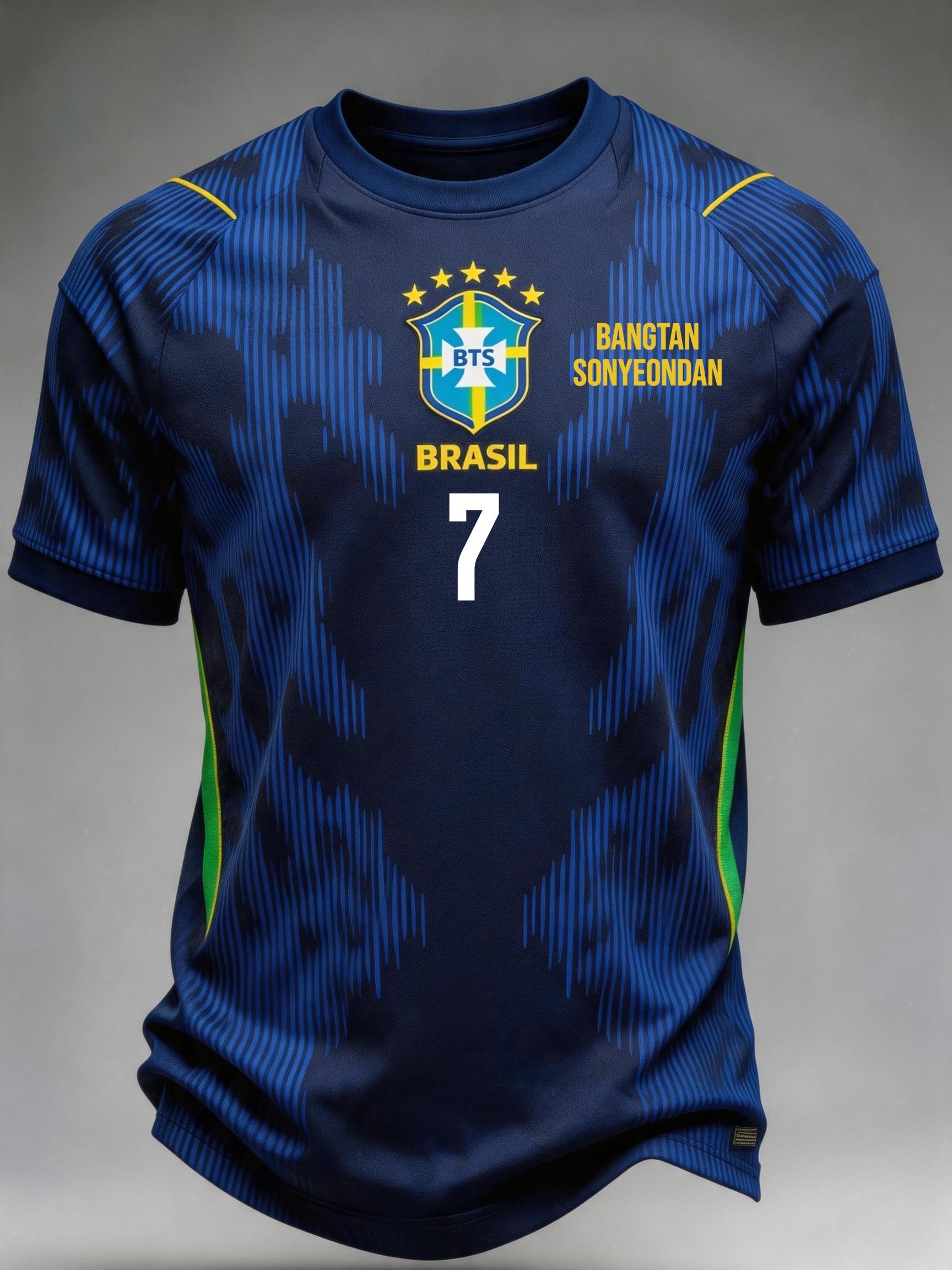 Men's Brazil Printed Short-sleeved T-shirt