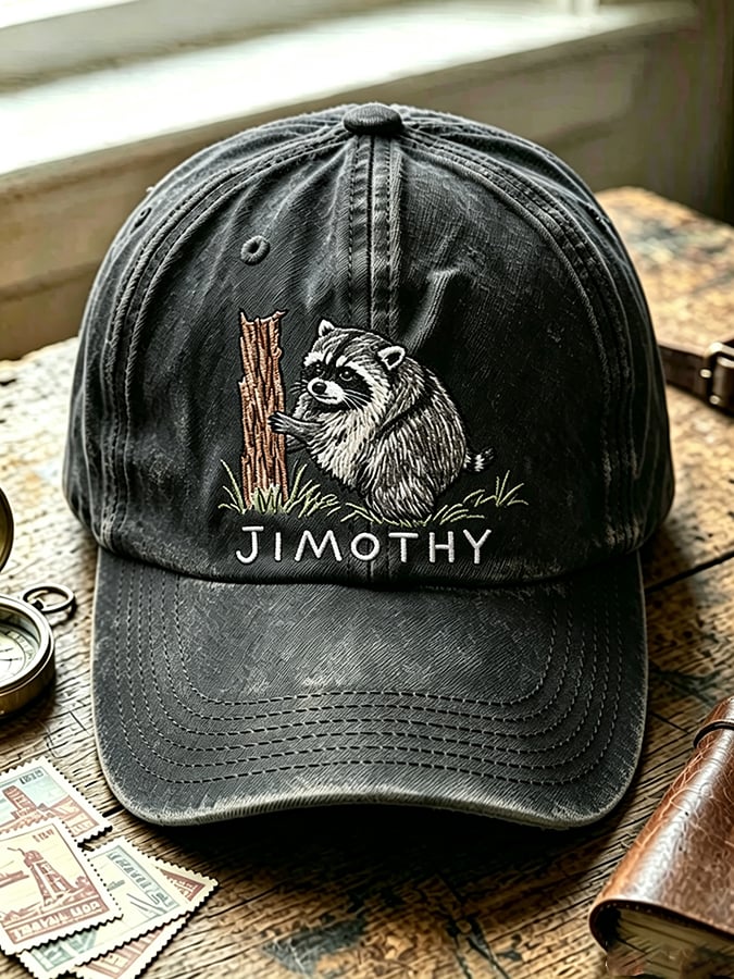 Unisex  Retro Jimothy Raccoon Seattle Printing Hat