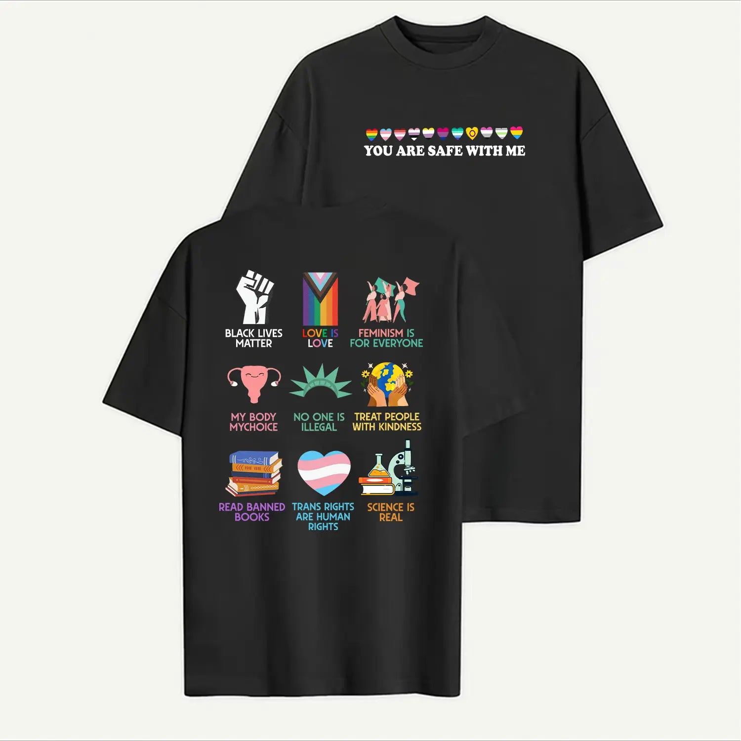 Equality shirt, Human rights shirt, You are safe with me T-shirt/Sweatshirt/Hoodie