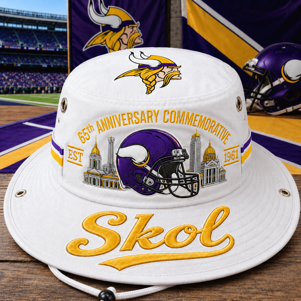 🇺🇸 Last Day Promo: 49% OFF🏈SKOL! 65th Anniversary Commemorative Boonie Hat