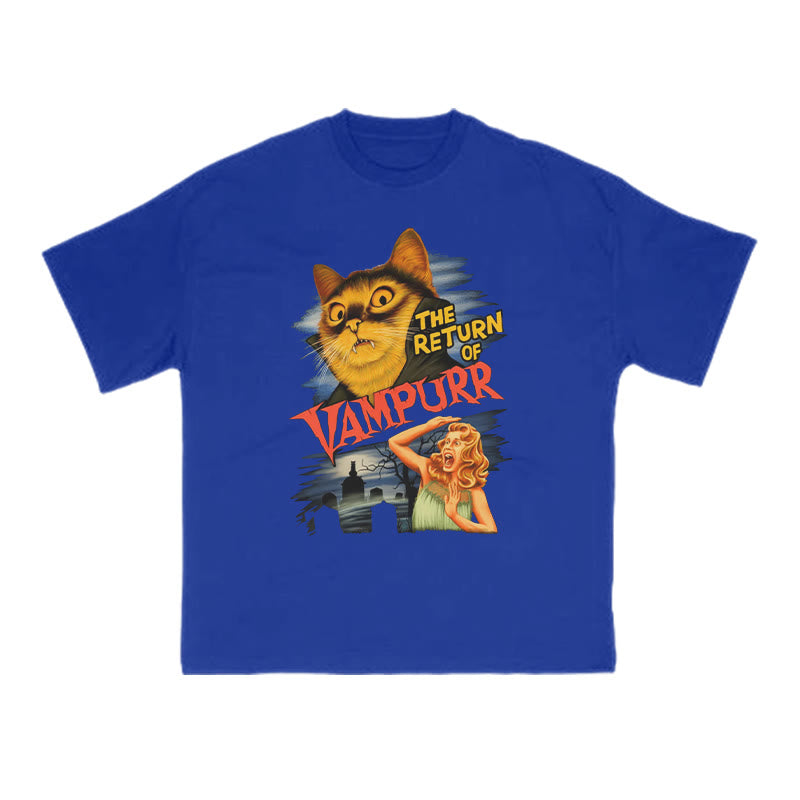 The Return Of Vampurr Cat Print T-shirt