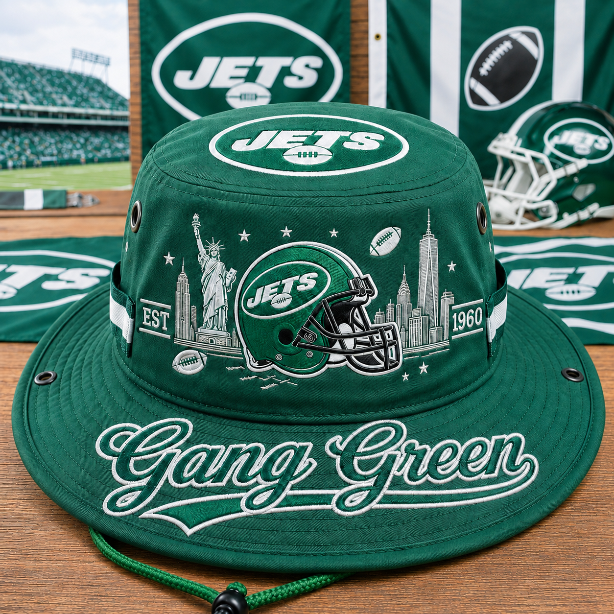 🇺🇸 Last Day Promo: 49% OFF✈️Gang Green Boonie Hat🏈