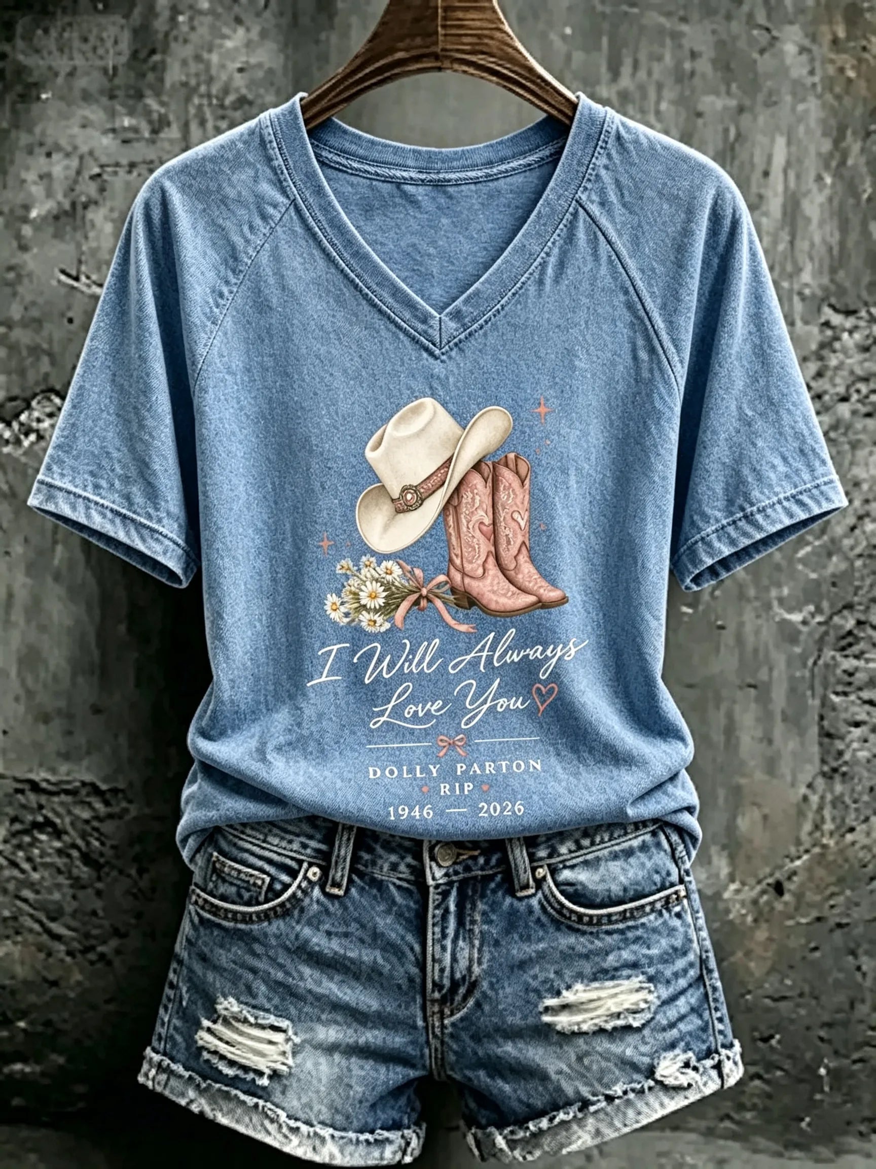 Women's Rip Dolly Parton Printed T-shirt