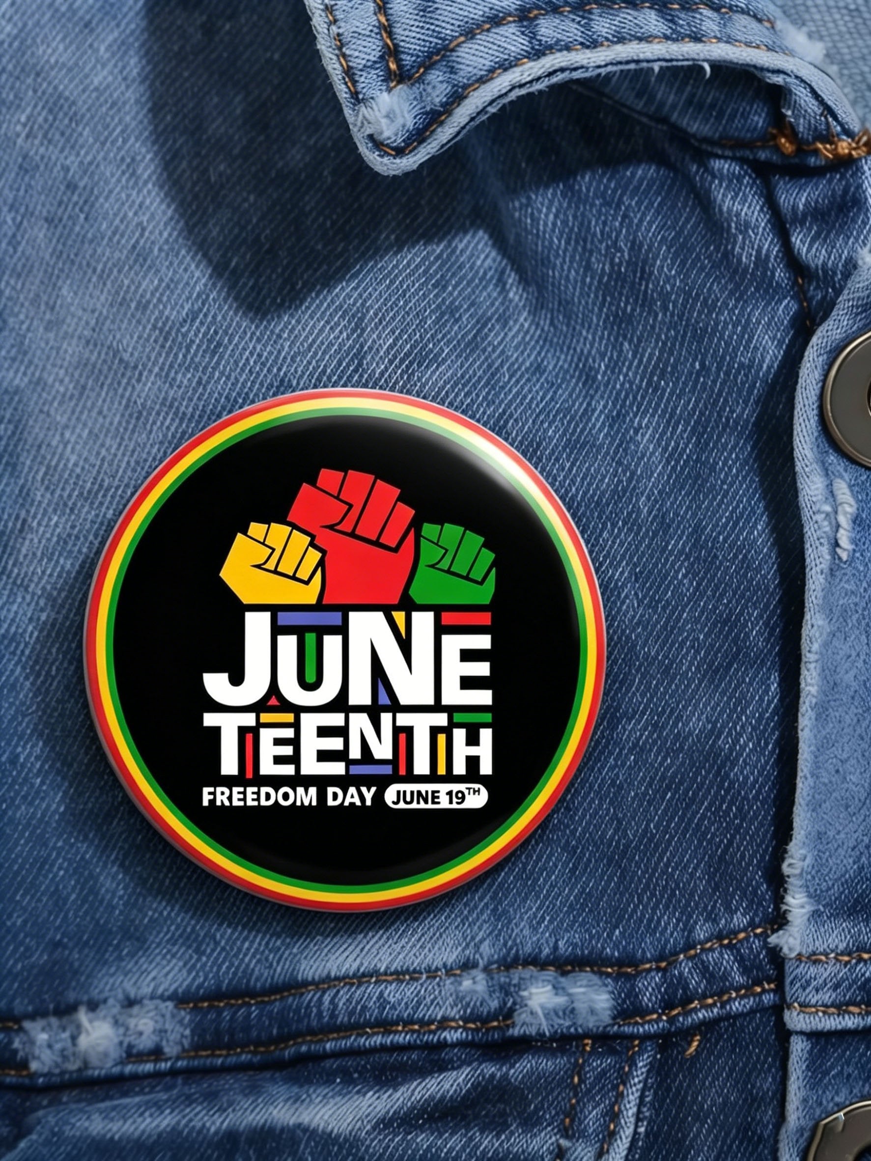 Juneteenth Brooch