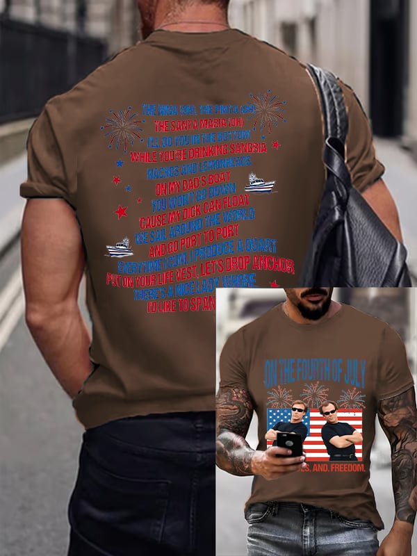 Men's ON THE FOURTH OF JULY Print T-Shirt