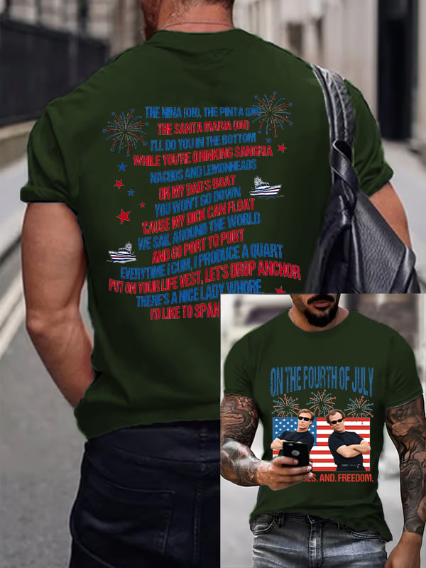 Men's ON THE FOURTH OF JULY Print T-Shirt