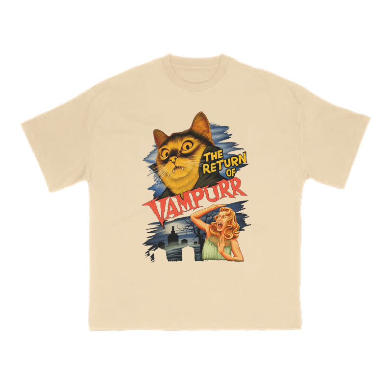 The Return Of Vampurr Cat Print T-shirt