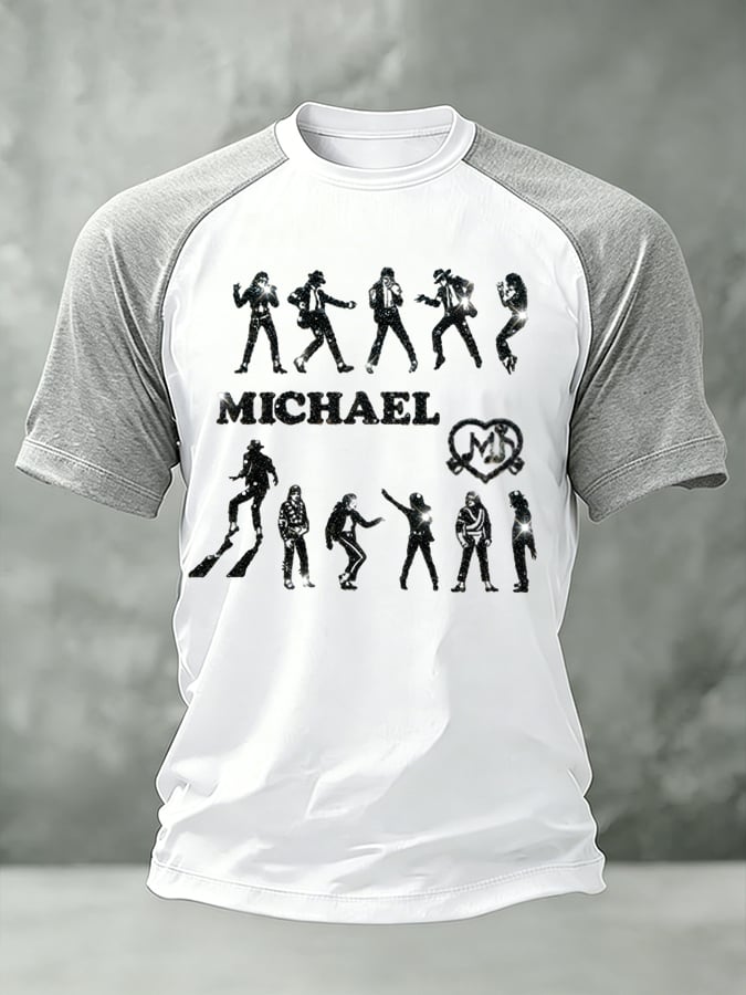 Men's Pop Music Inspired Printed Casual T-shirt