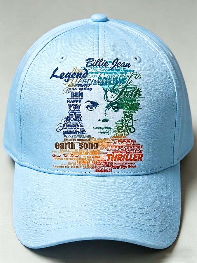 Unisex Pop Music Inspired Printed Art Printed Hat
