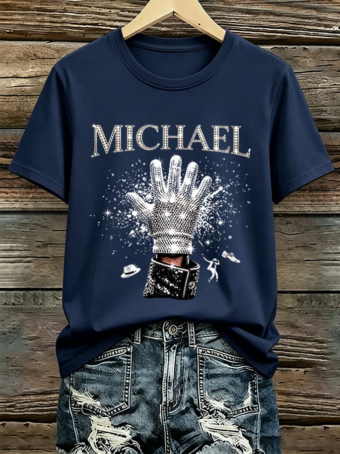 Women's Pop Music Inspired Printed  T-Shirt