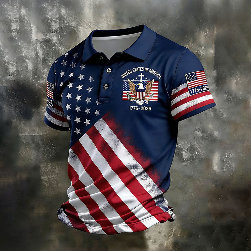 Men's United States Of America 1776-2026 Polo Shirt